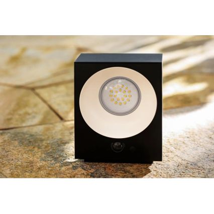 Viking - диммируемый солнечный настенный светодиодный светильник с датчиком LED/2W/3,7V IP65 4000K 2000 mAh