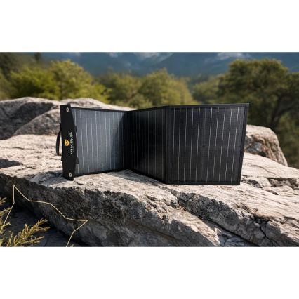 Viking - Сонячна панель USB Power Delivery 60W/20V IPX4 чорна