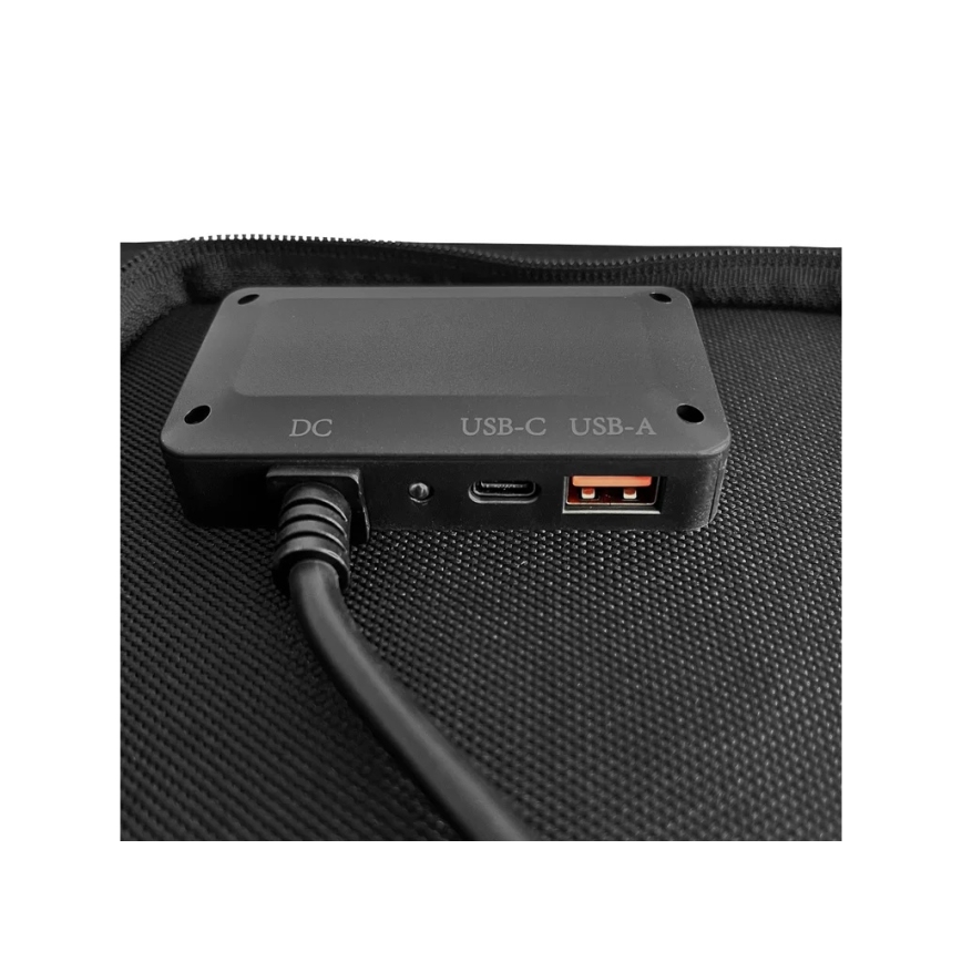Viking - Сонячна панель USB Power Delivery 60W/20V IPX4 чорна