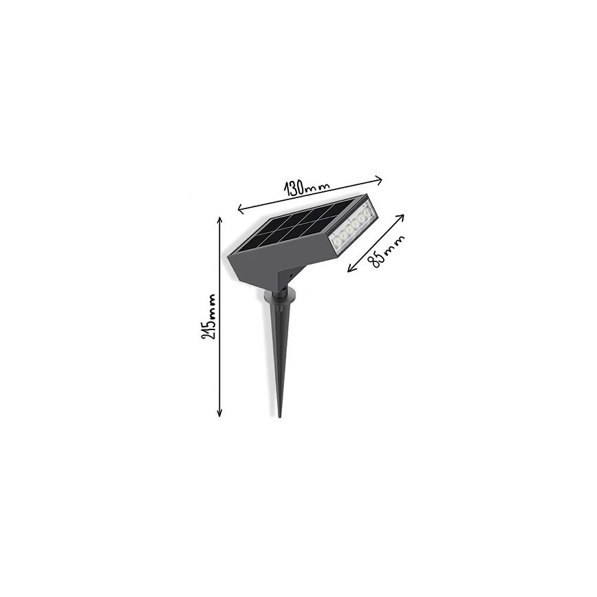 Viking - Сонячна світлодіодна лампа LED/1,4W/3,7V IP65 3000K