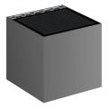 Viking - Светодиодный солнечный настенный светильник с регулировкой яркости LED/1W/3,7V IP54 4000K 2000 mAh