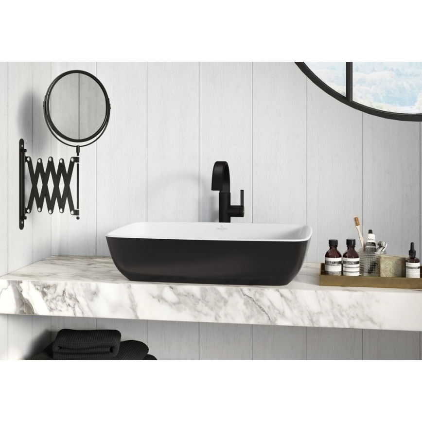 Villeroy & Boch 417258BCT8 - Раковина для установки на столешницу ARTIS 58x38,5 cm керамика/чёрный