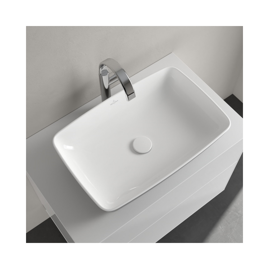 Villeroy & Boch 417258BCT8 - Раковина накладна ARTIS 58x38,5 см, кераміка/чорна