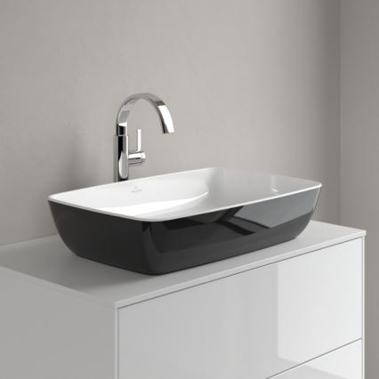 Villeroy & Boch 417258BCT8 - Раковина накладна ARTIS 58x38,5 см, кераміка/чорна