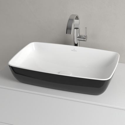 Villeroy & Boch 417258BCT8 - Раковина накладна ARTIS 58x38,5 см, кераміка/чорна