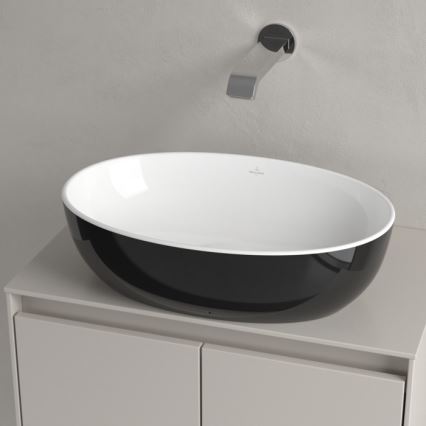 Villeroy & Boch 438848BCT8 - Вбудований умивальник ARTIS 48x32,5 см, кераміка/чорний