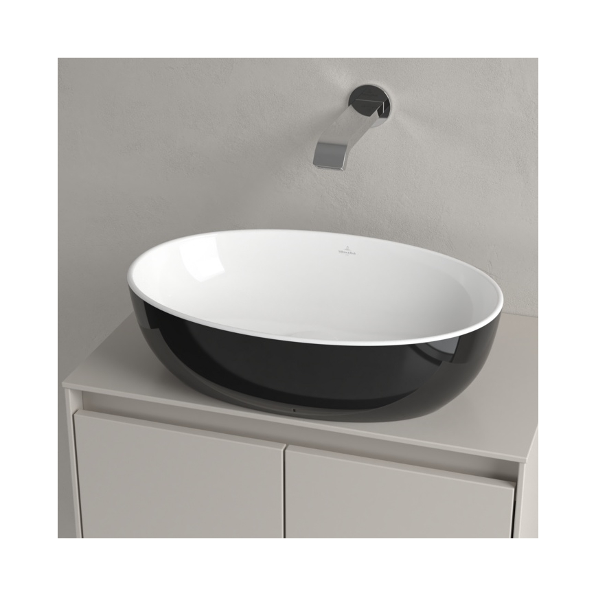 Villeroy & Boch 438848BCT8 - Вбудований умивальник ARTIS 48x32,5 см, кераміка/чорний