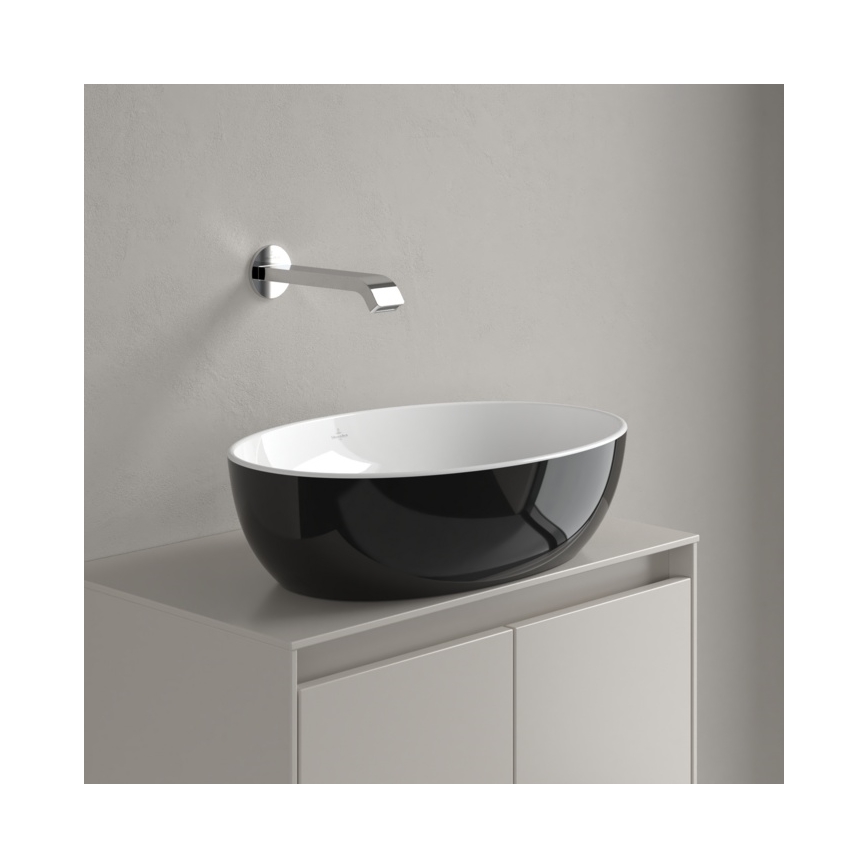 Villeroy & Boch 438848BCT8 - Вбудований умивальник ARTIS 48x32,5 см, кераміка/чорний