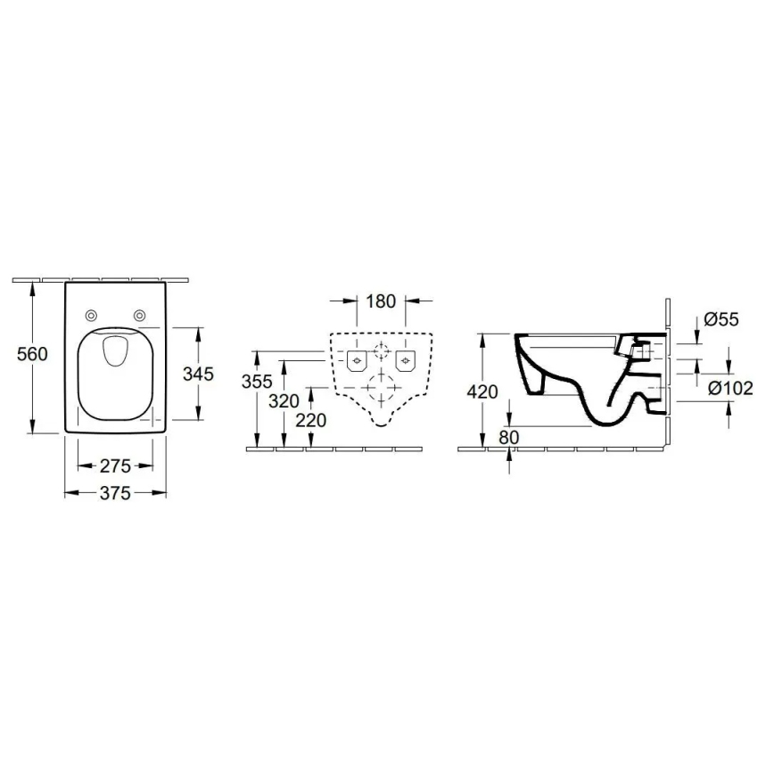 Villeroy & Boch 4633R001 - Підвісний унітаз MEMENTO, кераміка/білий