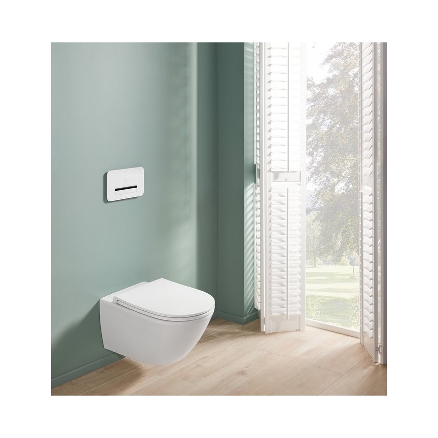 Villeroy & Boch 4670T901 - Підвісний унітаз із сидінням SoftClose SUBWAY 3.0 кераміка/білий