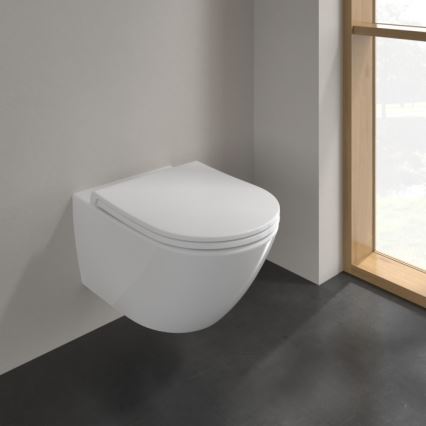 Villeroy & Boch 4670T901 - подвесной унитаз SUBWAY 3.0 с сиденьем SoftClose, керамика/белый