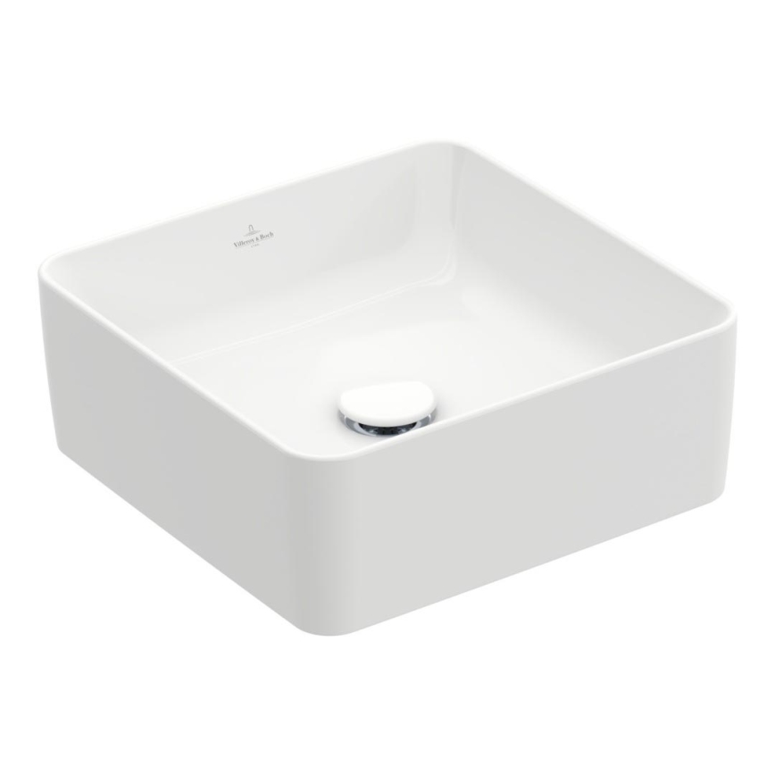 Villeroy & Boch 4A213801 - Накладний умивальник для стільниці COLLARO 38×38 см, кераміка/білий