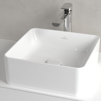 Villeroy & Boch 4A213801 - Накладний умивальник для стільниці COLLARO 38×38 см, кераміка/білий