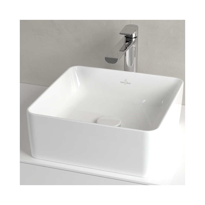 Villeroy & Boch 4A213801 - Накладний умивальник для стільниці COLLARO 38×38 см, кераміка/білий