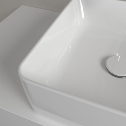 Villeroy & Boch 4A213801 - Накладний умивальник для стільниці COLLARO 38×38 см, кераміка/білий