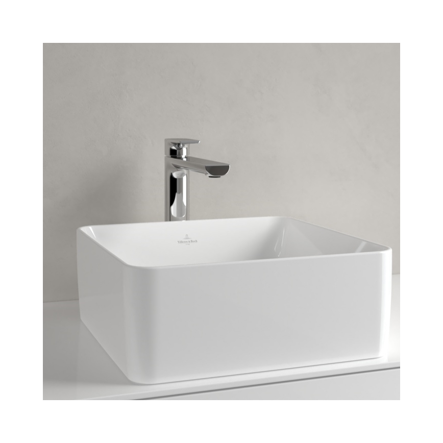 Villeroy & Boch 4A213801 - Накладний умивальник для стільниці COLLARO 38×38 см, кераміка/білий