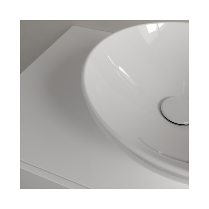 Villeroy & Boch 4A450001 - Накладна раковина на стільницю LOOP&FRIENDS, діаметр 38 см, керамічна/біла