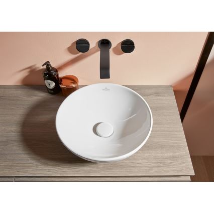 Villeroy & Boch 4A450001 - Накладна раковина на стільницю LOOP&FRIENDS, діаметр 38 см, керамічна/біла