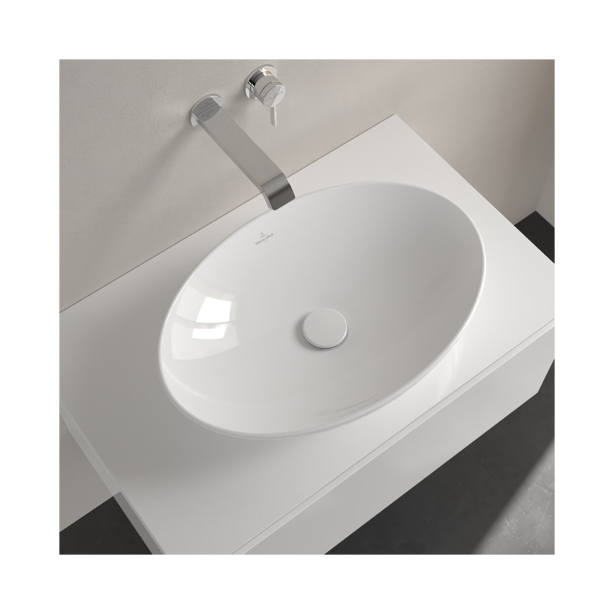 Villeroy & Boch 4A470101 - Накладная раковина для столешницы LOOP&FRIENDS 56x38 см керамика/белая