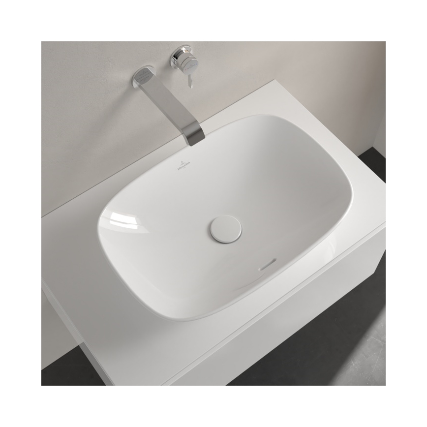 Villeroy & Boch 4A490001 - Накладний умивальник для стільниці LOOP&FRIENDS 56x38 см кераміка/білий