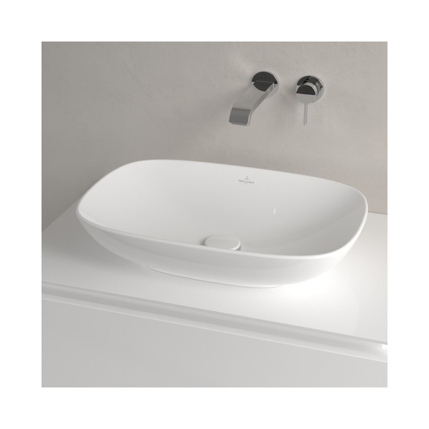 Villeroy & Boch 4A490101 - Накладна раковина LOOP&FRIENDS 56x38 см, керамічна, біла