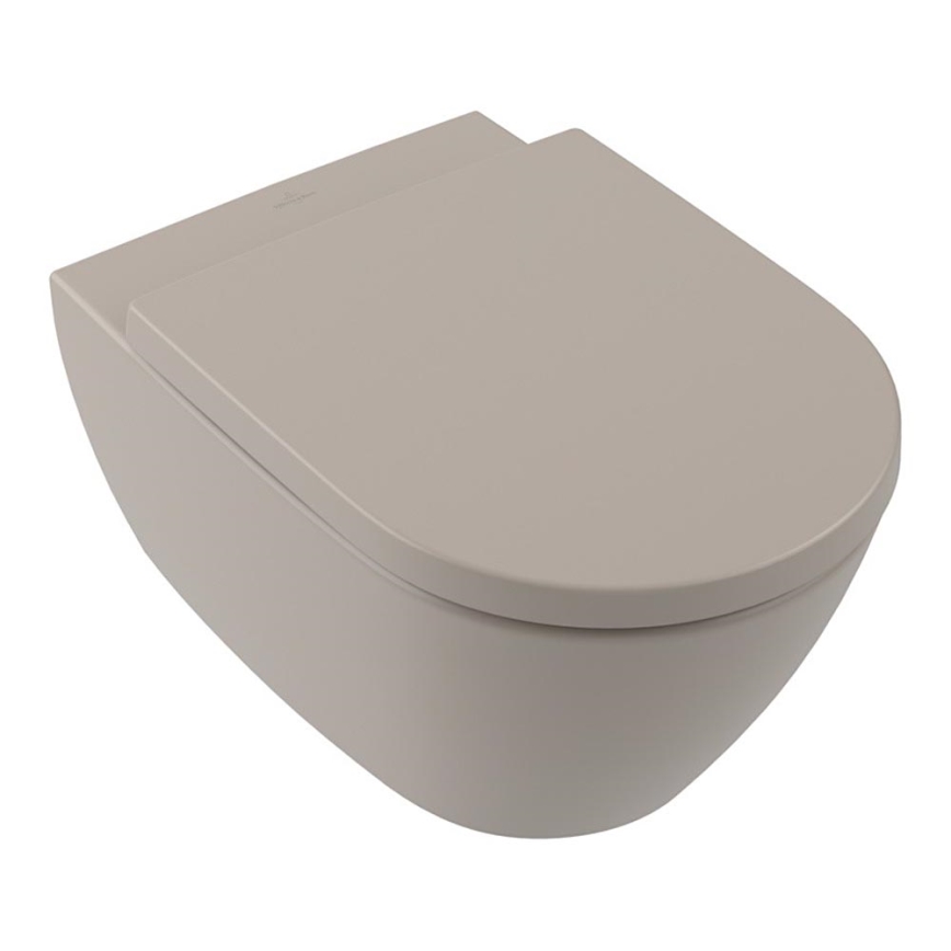 Villeroy & Boch 5614R0AM - Подвесной унитаз SUBWAY 2.0, керамика/бежевый