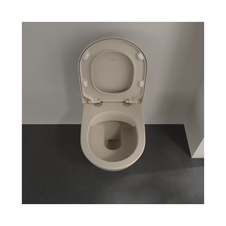 Villeroy & Boch 5614R0AM - Подвесной унитаз SUBWAY 2.0, керамика/бежевый