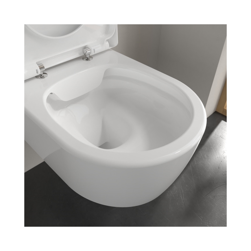 Villeroy & Boch 5656HRR1 - Підвісний унітаз AVENTO із сидінням SoftClose, кераміка/білий