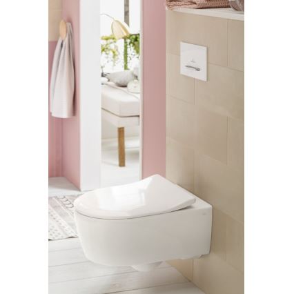 Villeroy & Boch 5656RS01 - Подвесной унитаз с сиденьем SoftClose AVENTO, керамика/белый