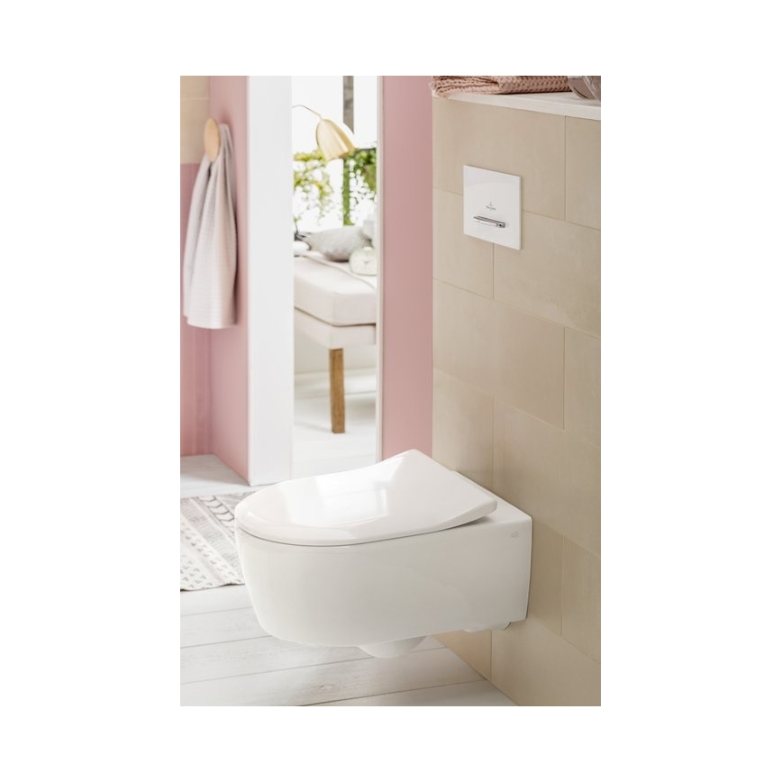 Villeroy & Boch 5656RS01 - Подвесной унитаз с сиденьем SoftClose AVENTO, керамика/белый