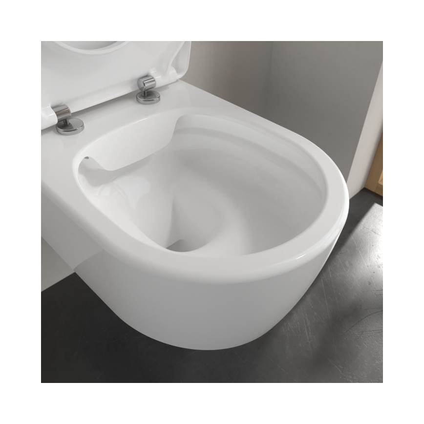 Villeroy & Boch 5656RSR1 - Підвісний унітаз з сидінням SoftClose AVENTO, кераміка/білий