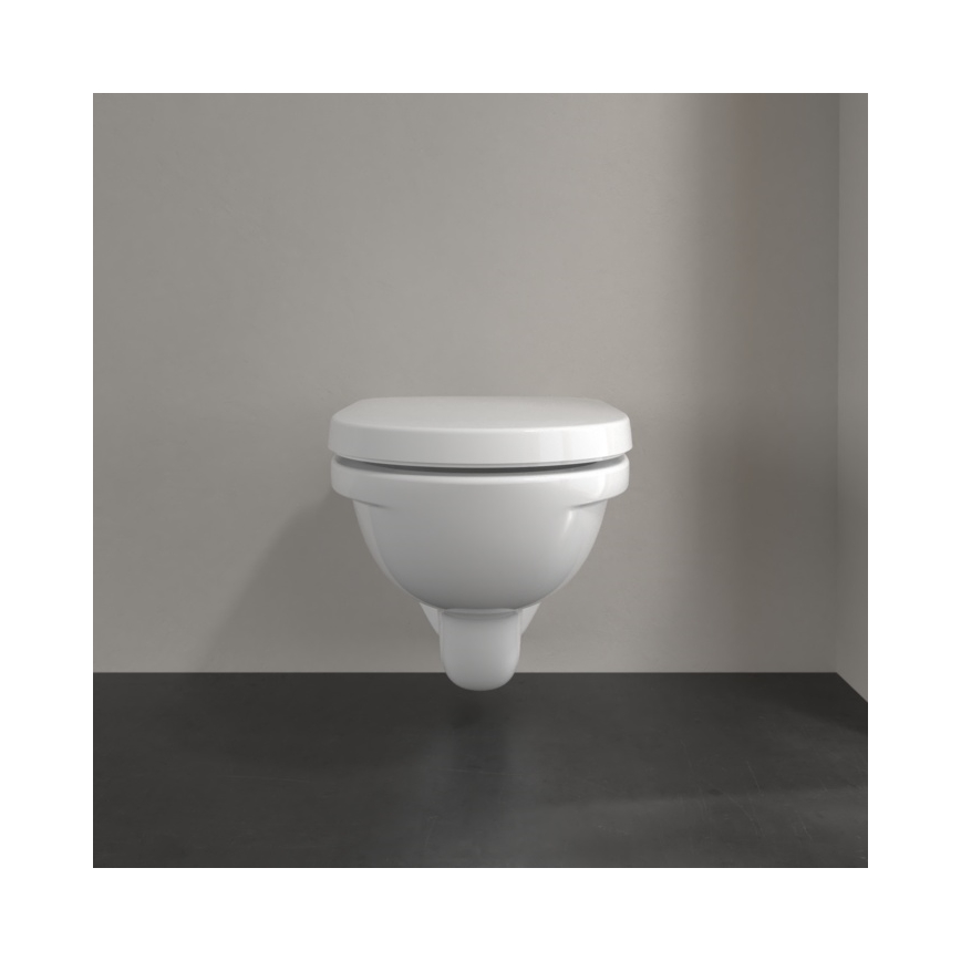 Villeroy & Boch 5660H101 - Підвісний унітаз з сидінням O.NOVO кераміка/білий
