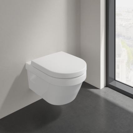 Villeroy & Boch 5684HRR1 - Подвесной унитаз с сиденьем SoftClose ARCHITECTURA, керамика/белый
