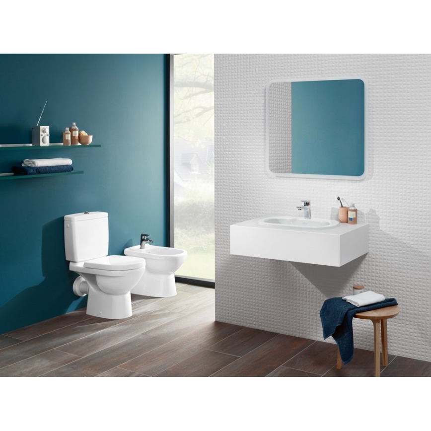 Villeroy & Boch 5760G101 - комбинированный смывной бачок O.NOVO для унитаза, задний/боковой подвод, белый