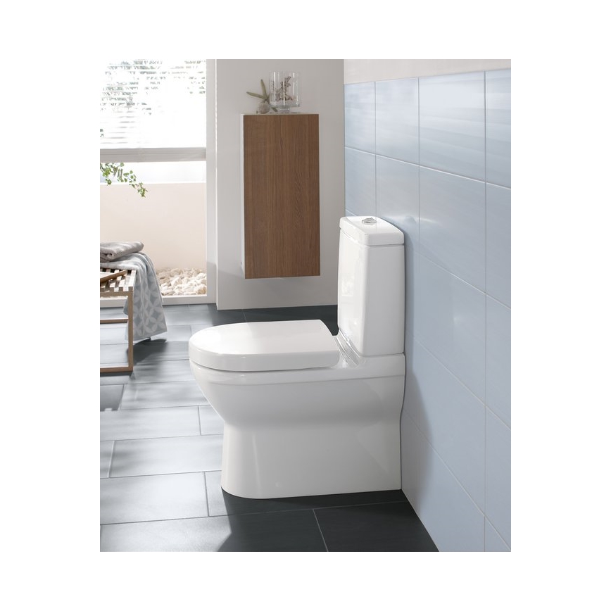 Villeroy & Boch 5788S101 - Змивний комбінований бачок для унітазу O.NOVO, задній/бічний підвід, білий