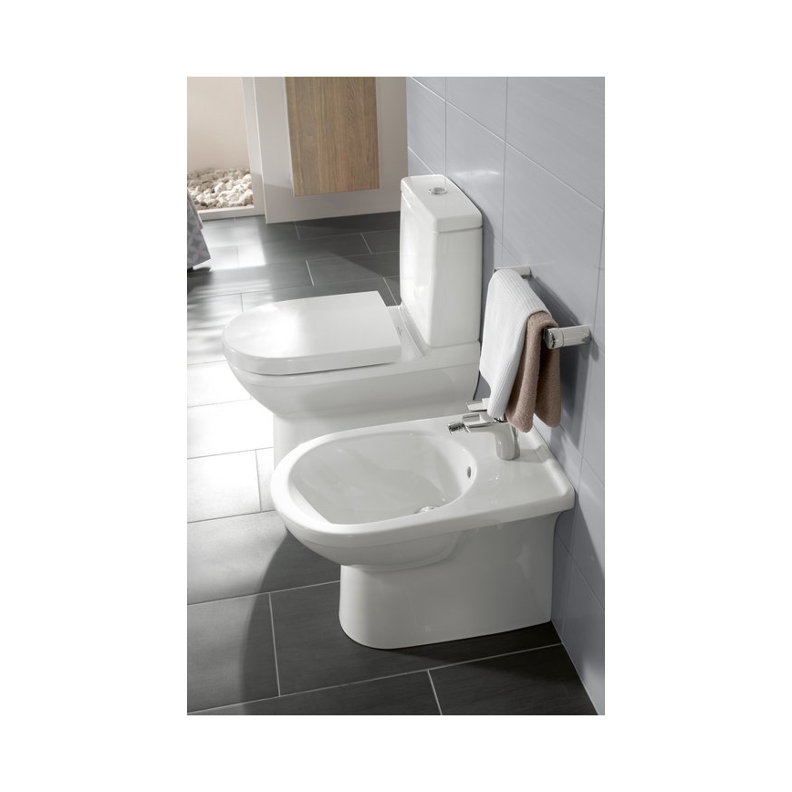 Villeroy & Boch 5788S101 - Змивний комбінований бачок для унітазу O.NOVO, задній/бічний підвід, білий