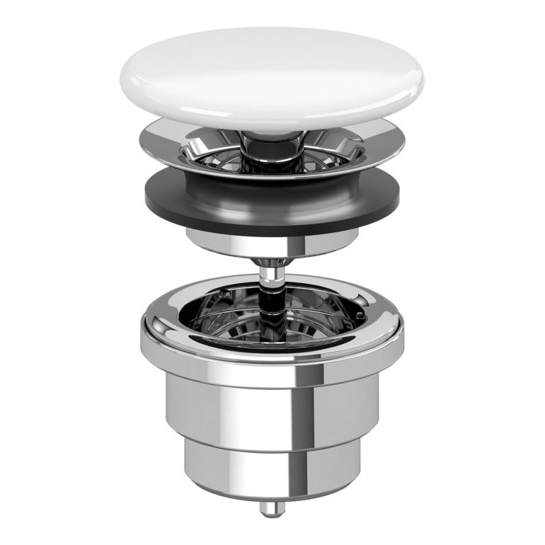 Villeroy & Boch 68080001 - Випуск для умивальника, кераміка/глянцевий хром