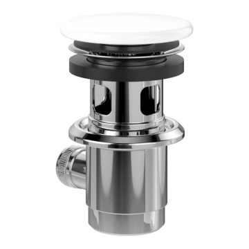 Villeroy & Boch 68100001 - Злив для умивальника, білий/блискучий хром