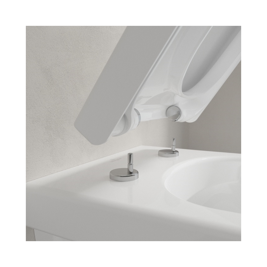 Villeroy & Boch 8M42S101 - Унитазное сиденье SoftClose SUBWAY 3.0 белое