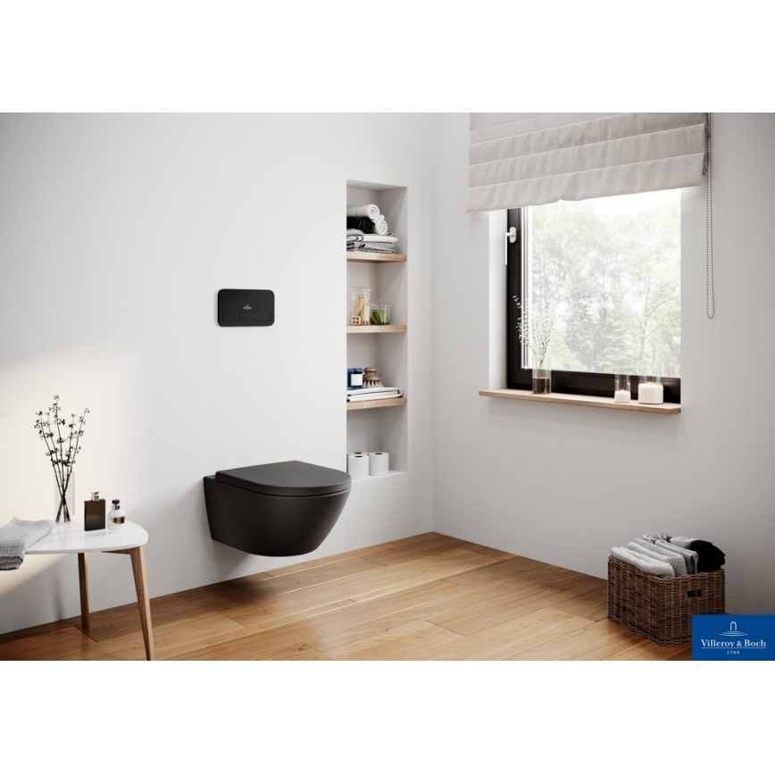 Villeroy & Boch 8M42S1R7 - Унітазне сидіння SoftClose SUBWAY, чорне