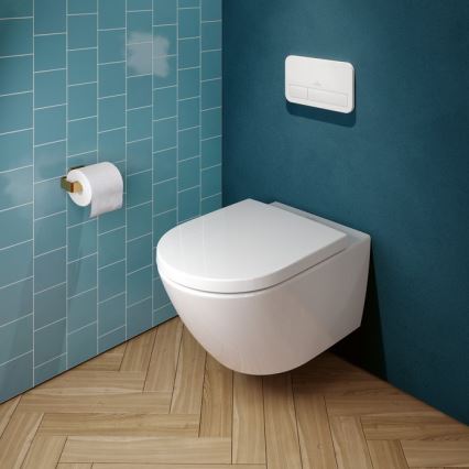 Villeroy & Boch 8M42S1T1 - Кришка‑сидіння для унітазу SoftClose SUBWAY 3.0 біла