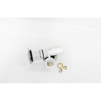 Villeroy & Boch 92198800 - Сифон для умивальника PUSHOPEN глянцевий хром/білий