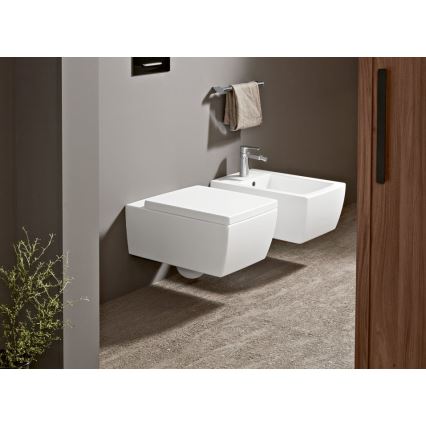 Villeroy & Boch 922169AN - смывная кнопка VICONNECT, матовый черный/матовый хром