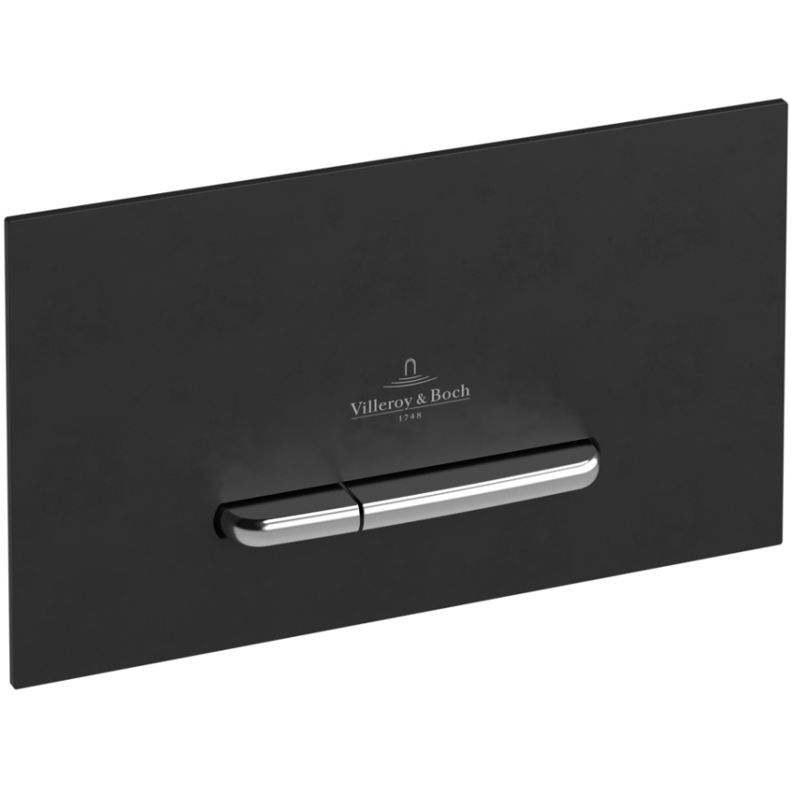 Villeroy & Boch 922169AN - смывная кнопка VICONNECT, матовый черный/матовый хром