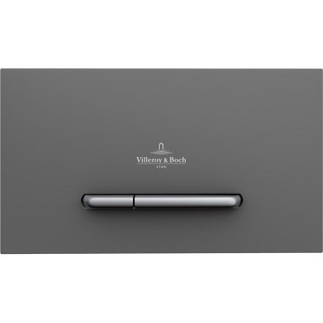 Villeroy & Boch 922169D8 - Кнопка смыва VICONNECT антрацит/матовый хром