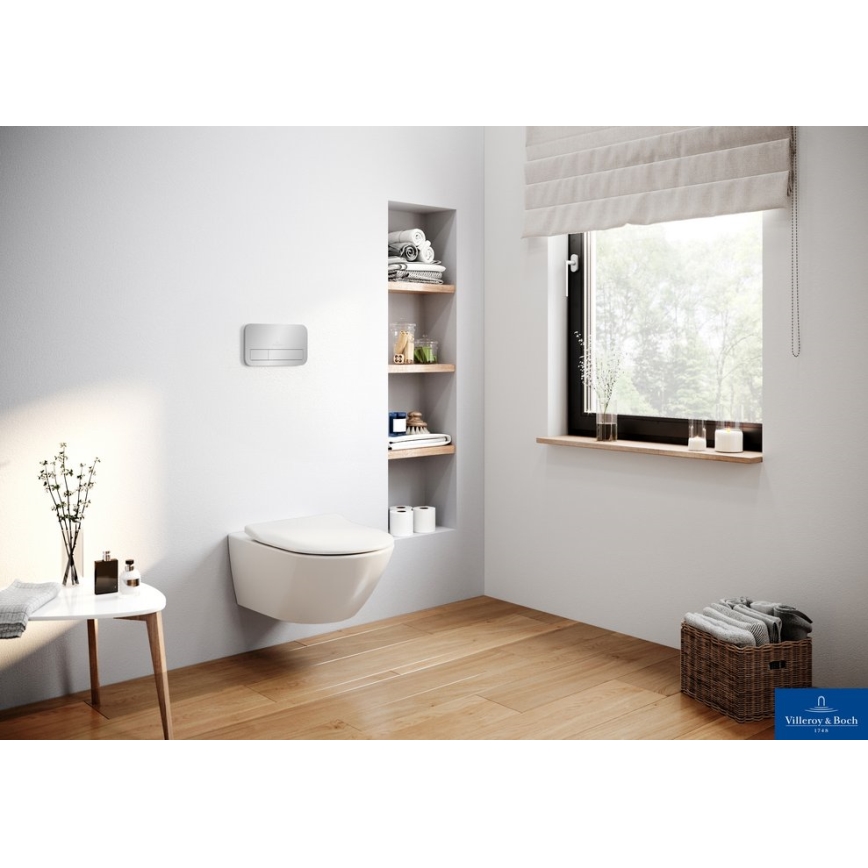 Villeroy & Boch 92249061 - Кнопка смыва VICONNECT, полированный хром