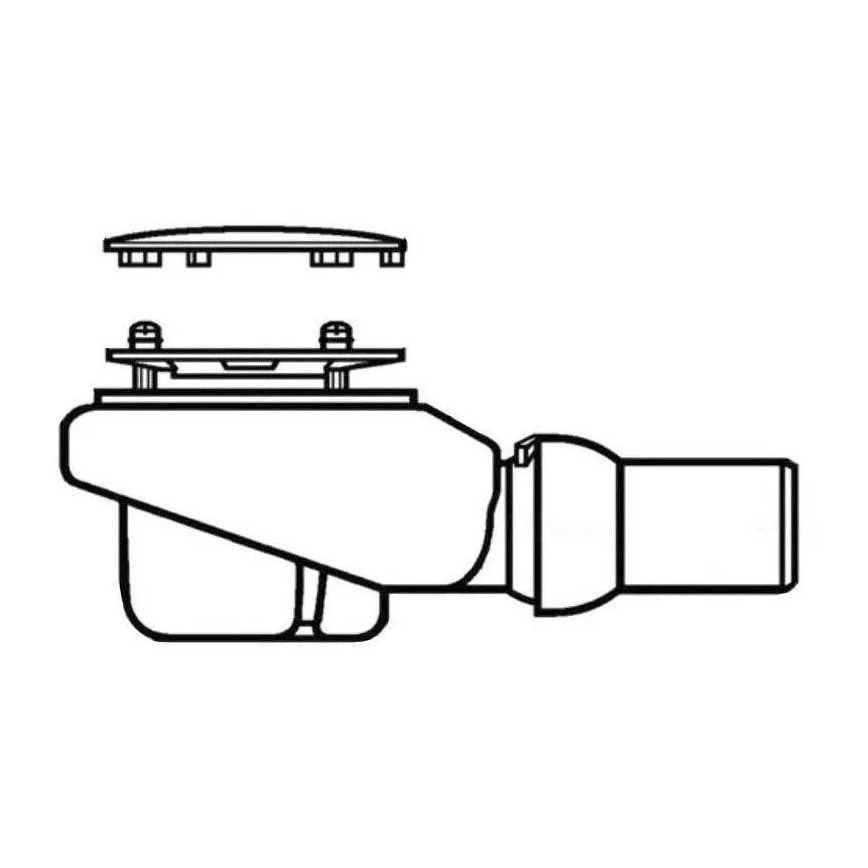 Villeroy & Boch 92250068 - Комплект зливу для душових піддонів SUBWAY, діаметр 9 см, білий