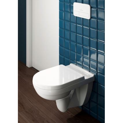 Villeroy & Boch 9M38S101 - Сидіння для унітазу з механізмом м'якого закривання SoftClose O.NOVO біле