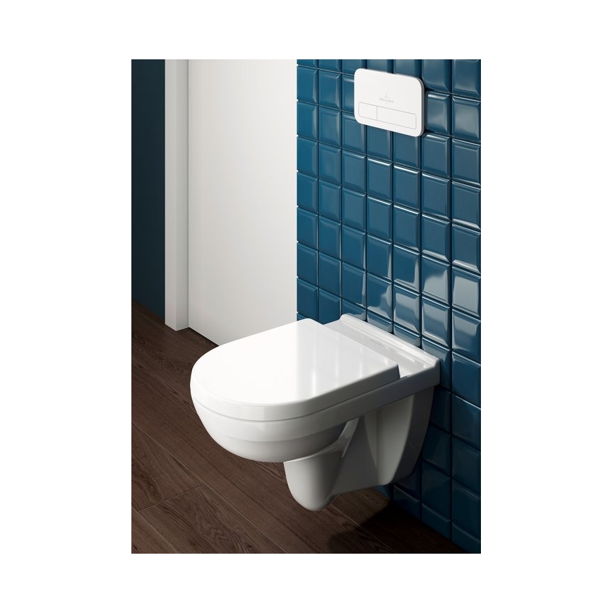 Villeroy & Boch 9M38S101 - Сидіння для унітазу з механізмом м'якого закривання SoftClose O.NOVO біле