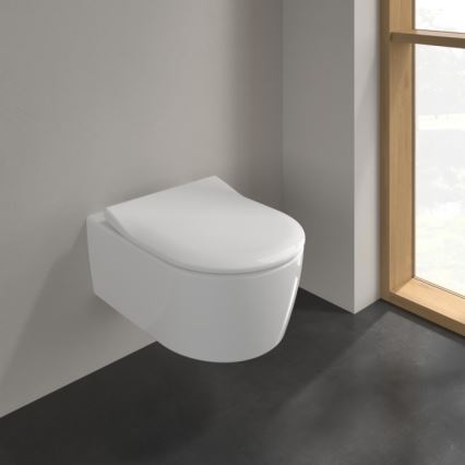 Villeroy & Boch 9M87S101 - Сидіння для унітазу SoftClose AVENTO біле